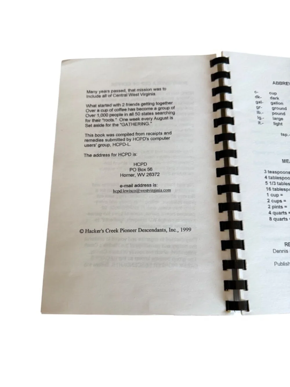 Receipts And Remedies Cookbook 1999 Hackers Creek Pioneer Descendants Recipes